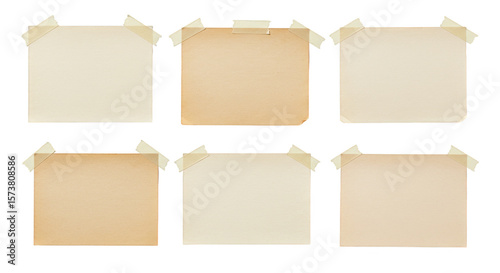 Wallpaper Mural Isolated Aged Paper Texture Background with Adhesive Tape Collection Torontodigital.ca