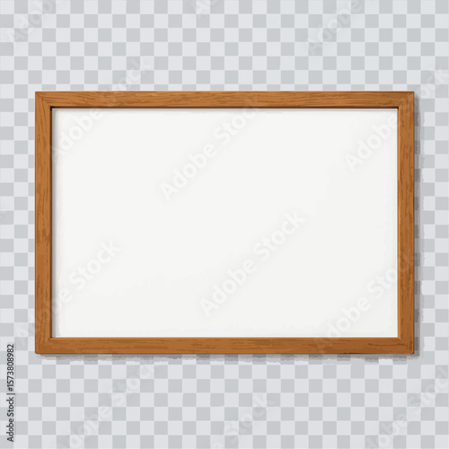 empty picture frame on wall