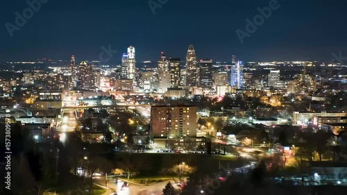 Wallpaper Mural At night, the city transforms into a sea of stars, its lights shimmering like a living constellation against the dark sky.

 Torontodigital.ca