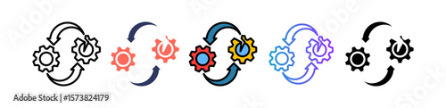 Replacement Gear multiple icon