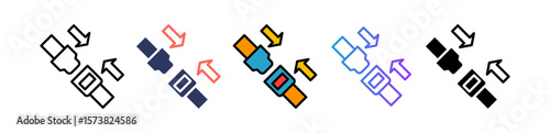 Seat Belt multiple icon