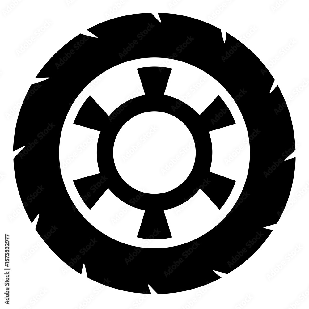 Fototapeta premium steering wheel vector illustration