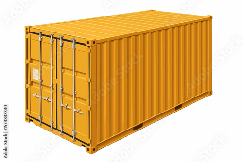 3d render of a freight container