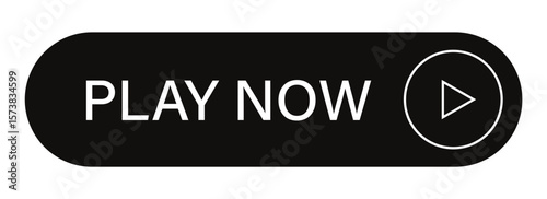 Modern Play Now Button: UI & App Icon