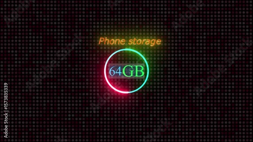 Memory card 64 .GB animation best cartoon object on white background