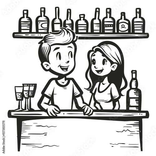 Man starting into woman's eyes