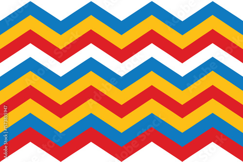 Vibrant Chevron Pattern Colorful Zigzag Design for Textiles and Backgrounds Ai Generated