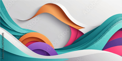 Abstract colorful background with flowing waves, a vibrant vector illustration perfect for modern web and banner designs
