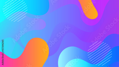 Colorful abstract fluid shapes and lines suitable for backgrounds, banners, posters, website designs, and digital art projects. Energizing visuals.