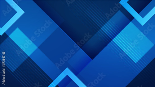 Abstract blue geometric design great for branding, backgrounds, web design, print materials, and contemporary art projects requiring a modern touch.