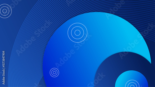Abstract blue shapes and lines for modern designs, perfect for backgrounds, digital art, web graphics, and presentations with a contemporary feel.