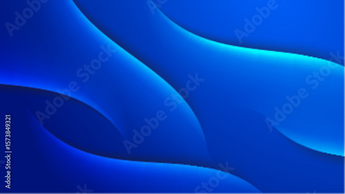 Abstract blue wavy shapes in a simple design suitable for backgrounds, wallpapers, or artistic projects needing a modern touch.