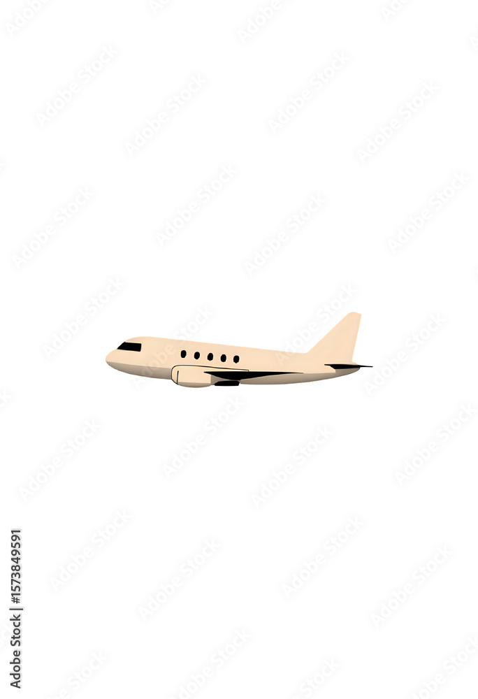 Fototapeta premium wooden airplane isolated on white