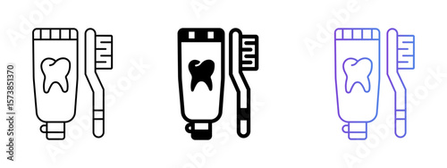 Hygiene Icon – Line, Glyph, and Gradient Style Set