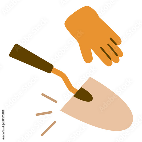 Gardening Hand with Trowel