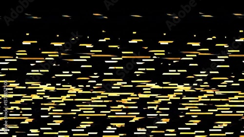 Abstract gold horizontal lines on black background
