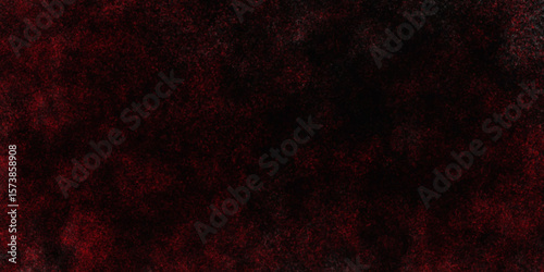 Red color powder explosion isolated on black background. Colorful dust explode. Paint Holi, dust particles splash. Network concept with spray. Futuristic technology element. 3D rendering.