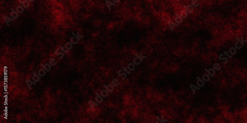 Red color powder explosion isolated on black background. Colorful dust explode. Paint Holi, dust particles splash. Network concept with spray. Futuristic technology element. 3D rendering.