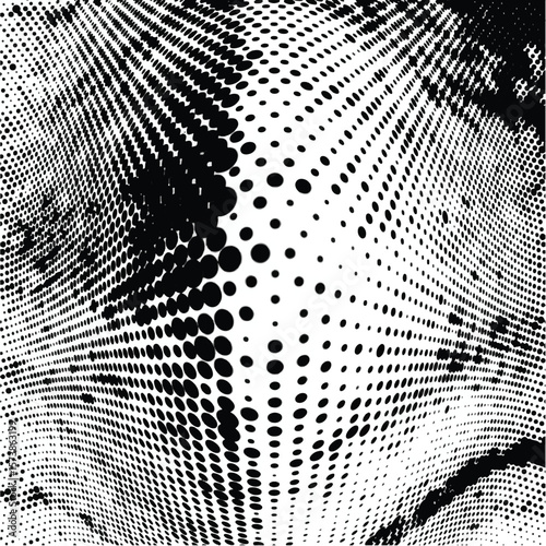 Grunge halftone dots pattern texture background
