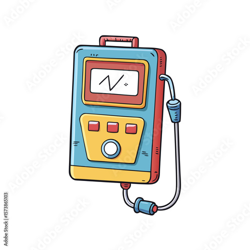 vector illustration of a digital camera