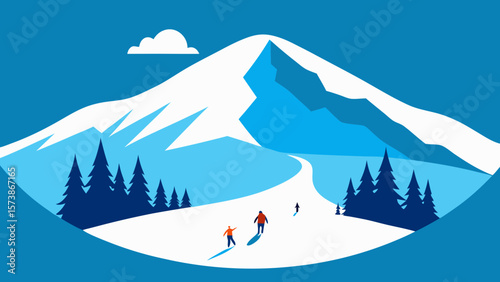 winter mountain landscape