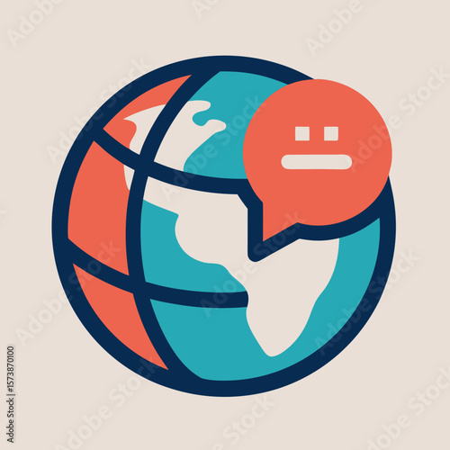 Language Translation Globe Icon