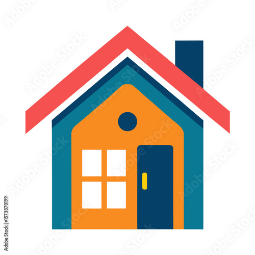 Simple House Symbol Vector Illustration