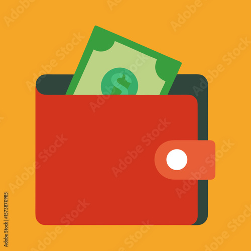 Money Wallet Icon Graphic