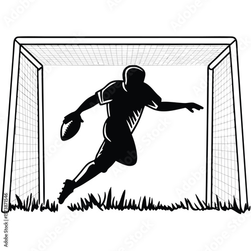 Football-player-silhouette Adobe Illustrator Artwork