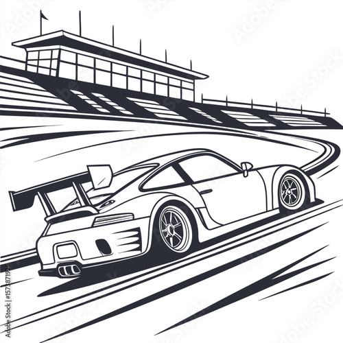 Motorsport-silhouette Adobe Illustrator Artwork