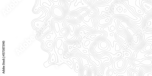 Modern location discovery vector topo map design White background with topographic world grid wave Topographic map geographic line texture.	