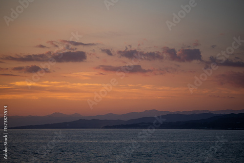 Sunset at Cape Daisen in Kochi Prefecture, Japan
