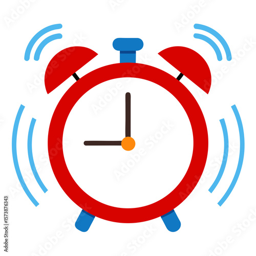 Alarm Clock Ringing Icon Design