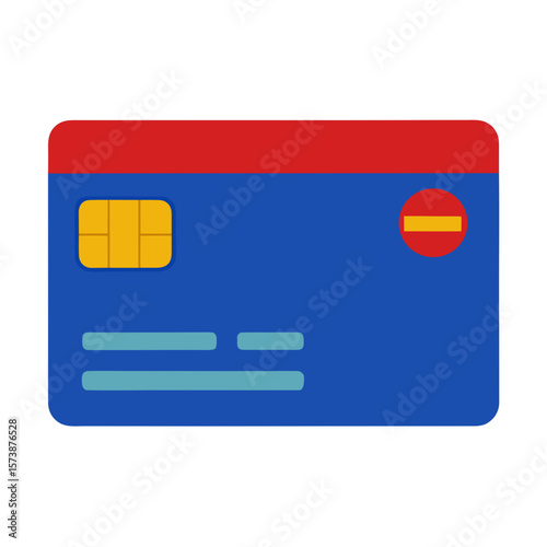 Credit Card With Chip Illustration