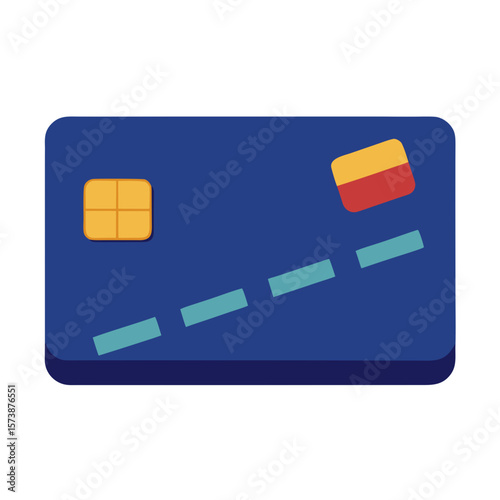Chip Embedded Credit Card Graphic
