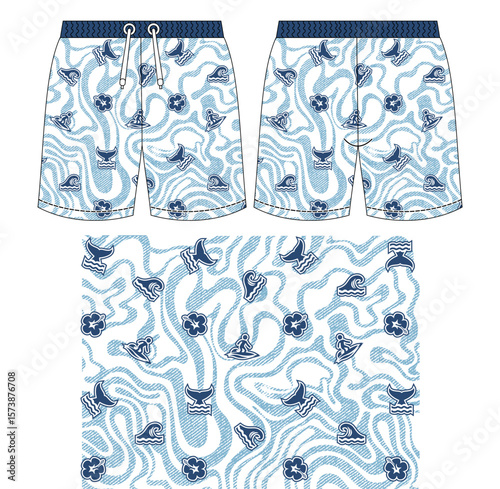 Beach short design vector illustration