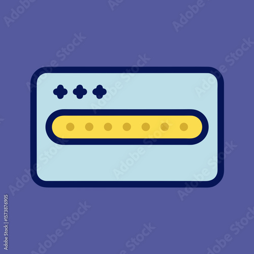 Login Password Entry Icon Vector
