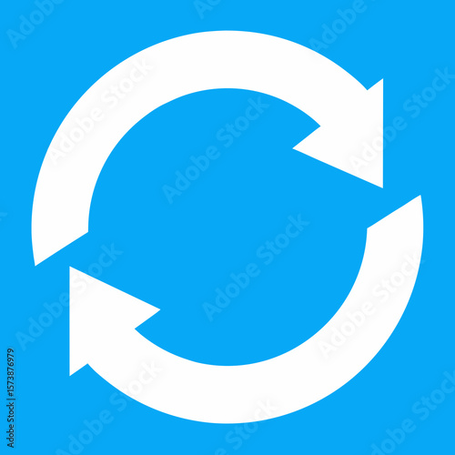 Circular Arrow Refresh Symbol Illustration
