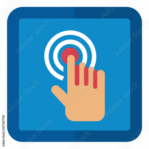 Swipe Gesture On Touchpad Vector Art
