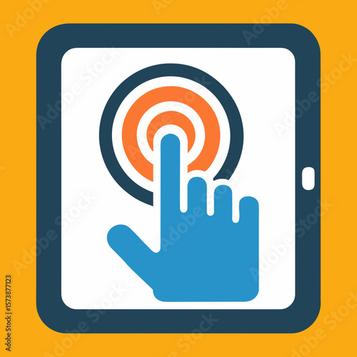 Touchpad Hand Swipe Icon Design
