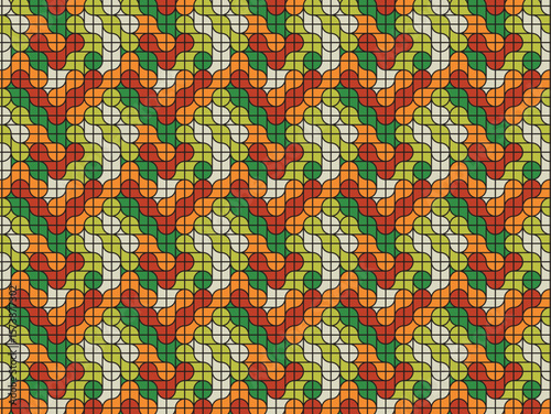 Abstract Pattern Design, Colors, Digital Artwork, Textile, Vibrant Visuals, Modern Aesthetic, Artistic Concept