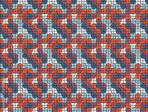 Dynamic Pattern Creation, Abstract Design, Digital Art, Graphic Design, Vibrant Color Scheme, Aesthetic Viewpoint, Modern Concept