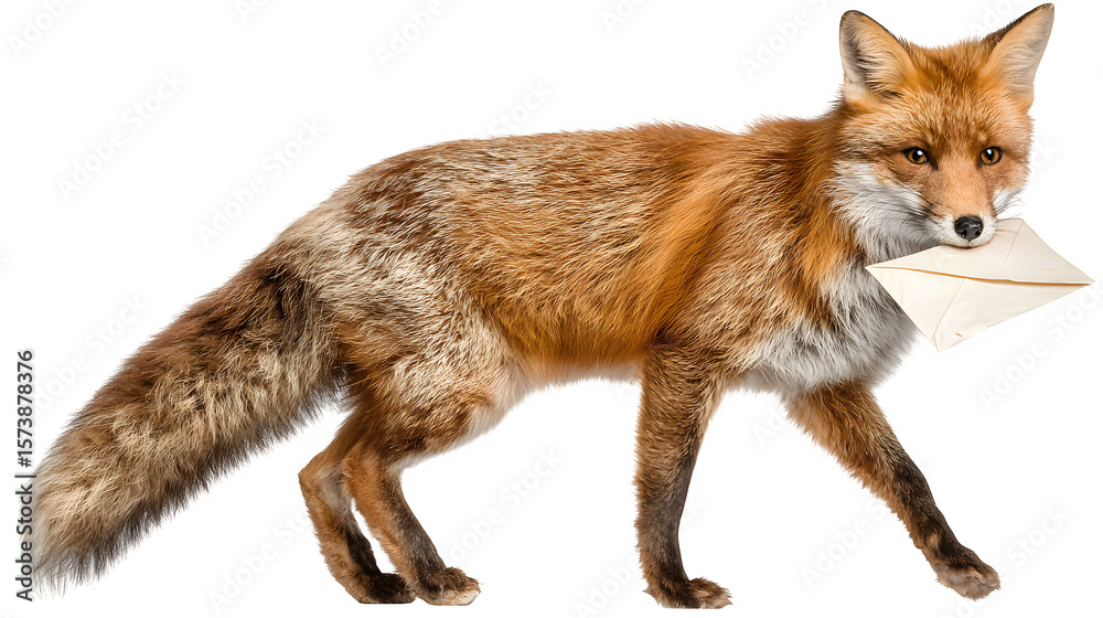 Fototapeta premium red fox vulpes 4 years old