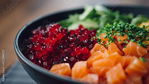 Delicious takeaway bowl with vibrant ingredients and fresh flavors perfect for lunch or dinner