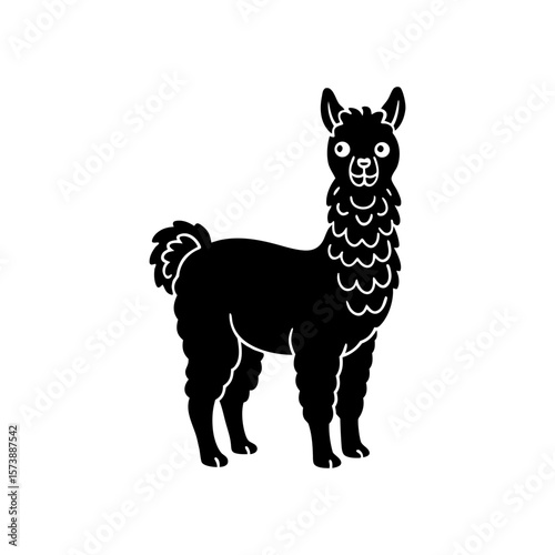Alpaca Clipart Vector Illustration