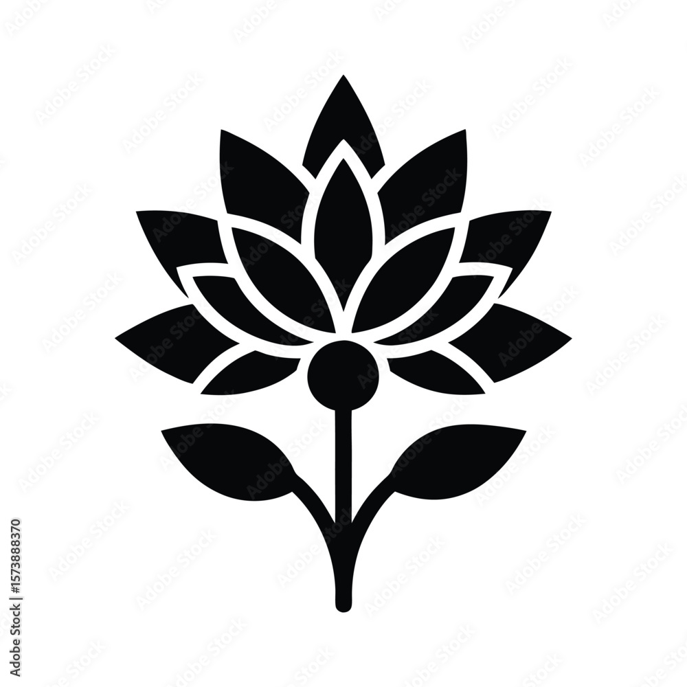 Fototapeta premium nature-floral-symbol-icon-include-after-on-white-b.eps