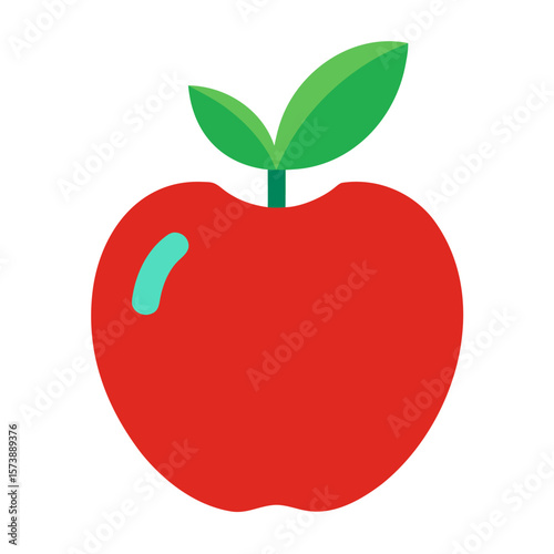 Healthy Apple Nutrition Vector Art