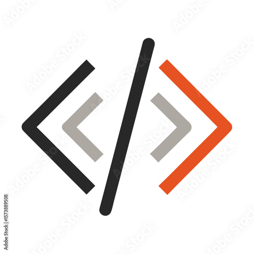 Code Brackets Programming Icon