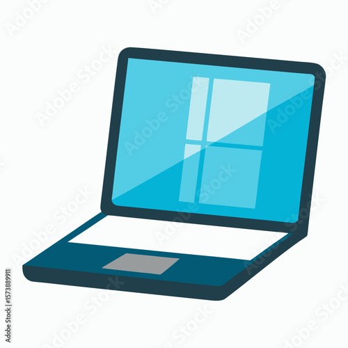 Computer Window On Laptop Screen Graphic
