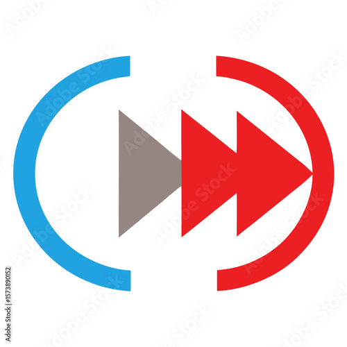 Rewind And Fast Forward Icons Clipart